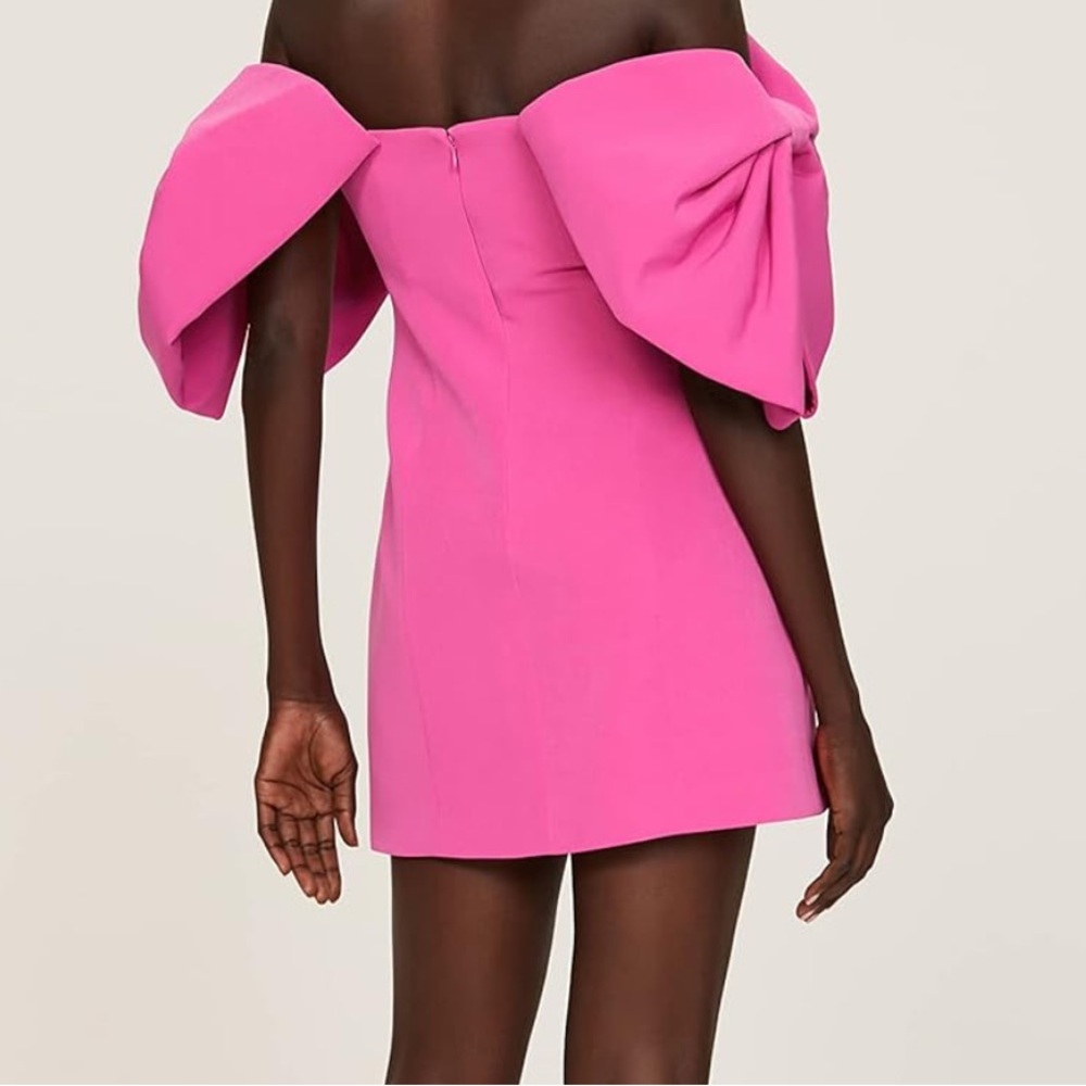 Vibrant Pink Ruffled Puff Sleeve Blouse